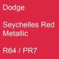 Preview: Dodge, Seychelles Red Metallic, R64 / PR7.